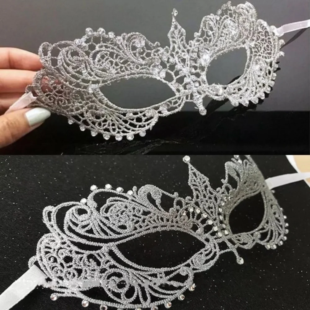 FIFTY SHADES DARKER ANASTASIA MASK-SILVER - Picture 1 of 6